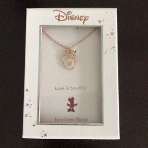 Disney fine silver plated necklace